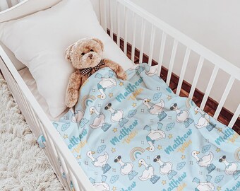 Personalized Silly Goose Baby Blanket – Baby Blanket – Baby Shower Gift – Soft Minky Blanket - Gender Neutral Baby Gifts