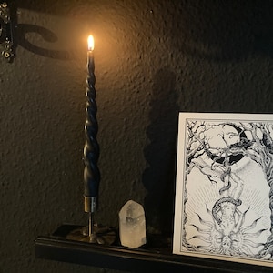 Kunstdruck „Der Gehängte“, Tarotkarten Motiv, Din A5, illustration, Tarot, sonne und mond, schlange, dark art, witchy, dark academia