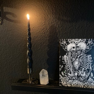 Kunstdruck „Die Liebenden“, Tarotkarten Motiv, Din A5, illustration, Liebe, Tarot, skull, anatomisches Herz, dark art, witchy, dark academia