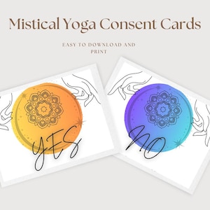 Mystische Yoga Einverständniskarten