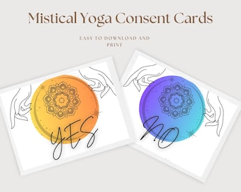 Mystical Yoga Consent Cards