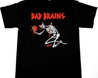 Bad Brains Shirt – Black & Red | Punk Rock Band Tee, Vintage Hardcore Merch