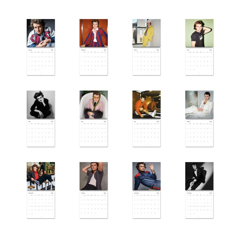 Joe Keery Calendar Vol.1 2024 Calendar Wall Calendar 2024 Etsy