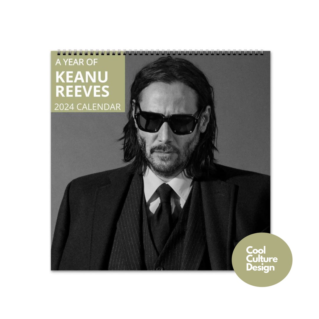 Keanu Reeves Calendar Vol.1 2024 Calendar Wall Calendar Etsy
