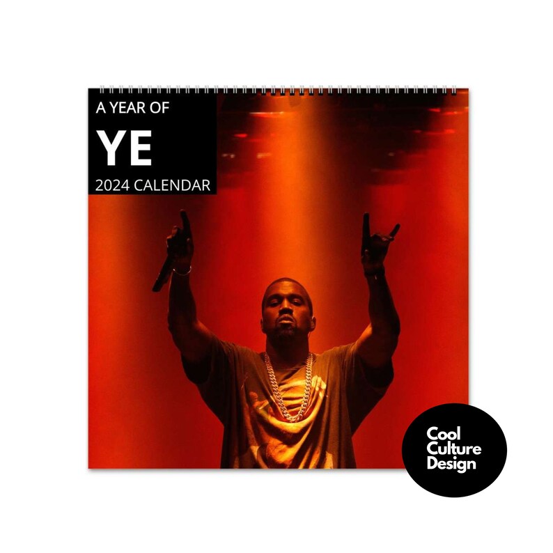 Kanye West Calendar Vol.1 2024 Calendar, Wall Calendar 2024, Planner