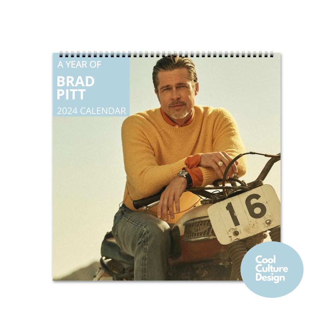 Brad Pitt Calendar Vol.1 2024 Calendar, Wall Calendar 2024, Planner