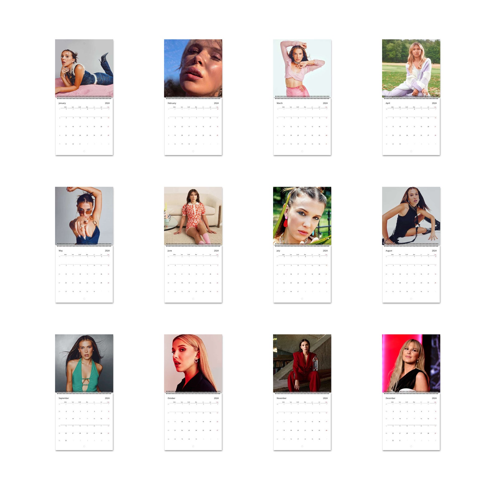 Millie Bobby Brown Calendar Vol.1 2024 Calendar, Wall Calendar 2024