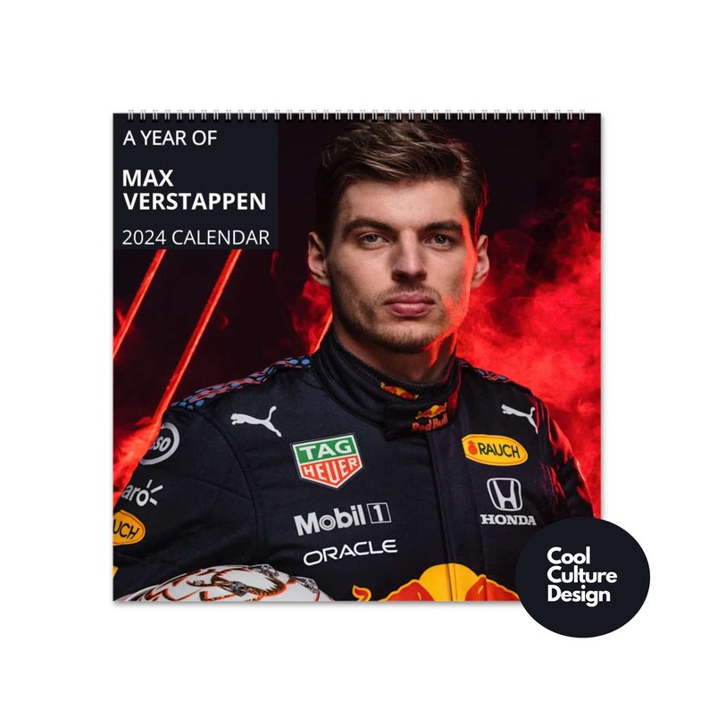 Max Verstappen Vol.1 2024 Calendar Wall Calendar 2024 Etsy