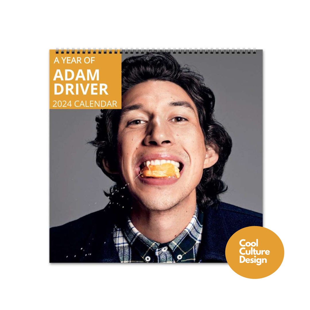 Adam Driver Calendar Vol.2 2024 Calendar Wall Calendar Etsy