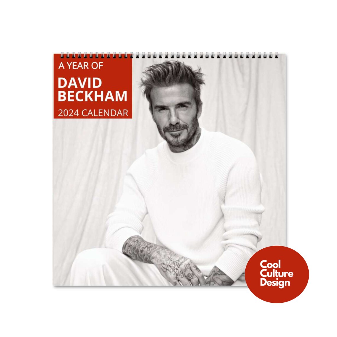 David Beckham Calendar Vol.1 2024 Calendar, Wall Calendar 2024, Planner