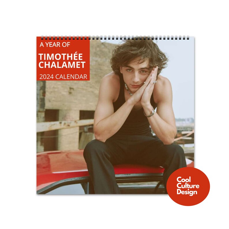 Timothée Chalamet Calendar Vol.2 2024 Calendar, Wall Calendar 2024