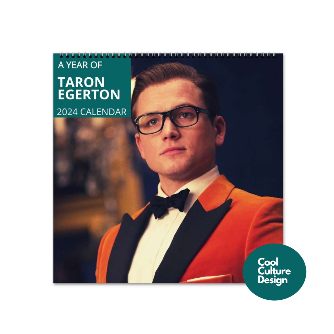 Taron Egerton Calendar Vol.1 2024 Calendar, Wall Calendar 2024, Taron