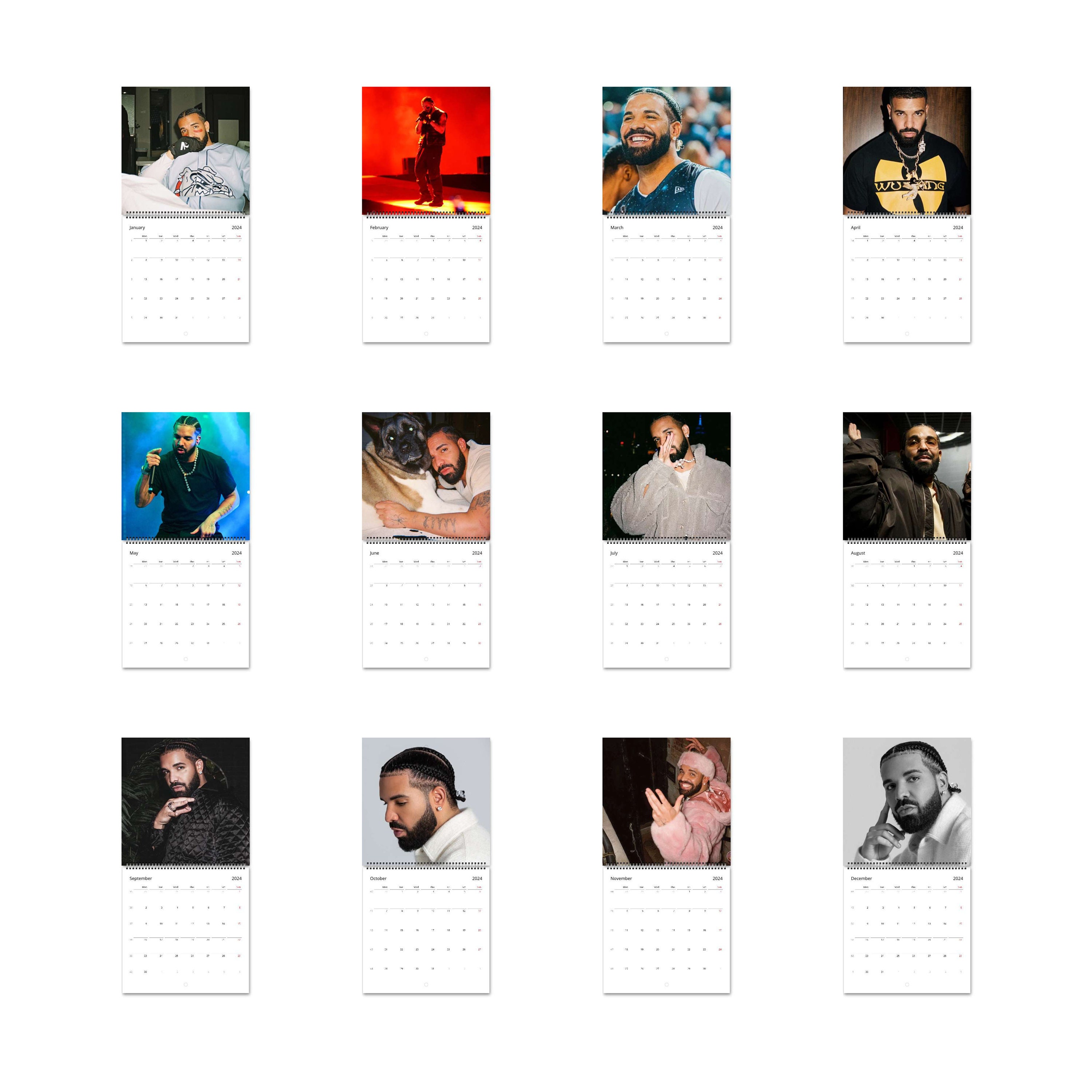 Drake Calendar Vol.1 2024 Calendar, Wall Calendar 2024, Planner 2024