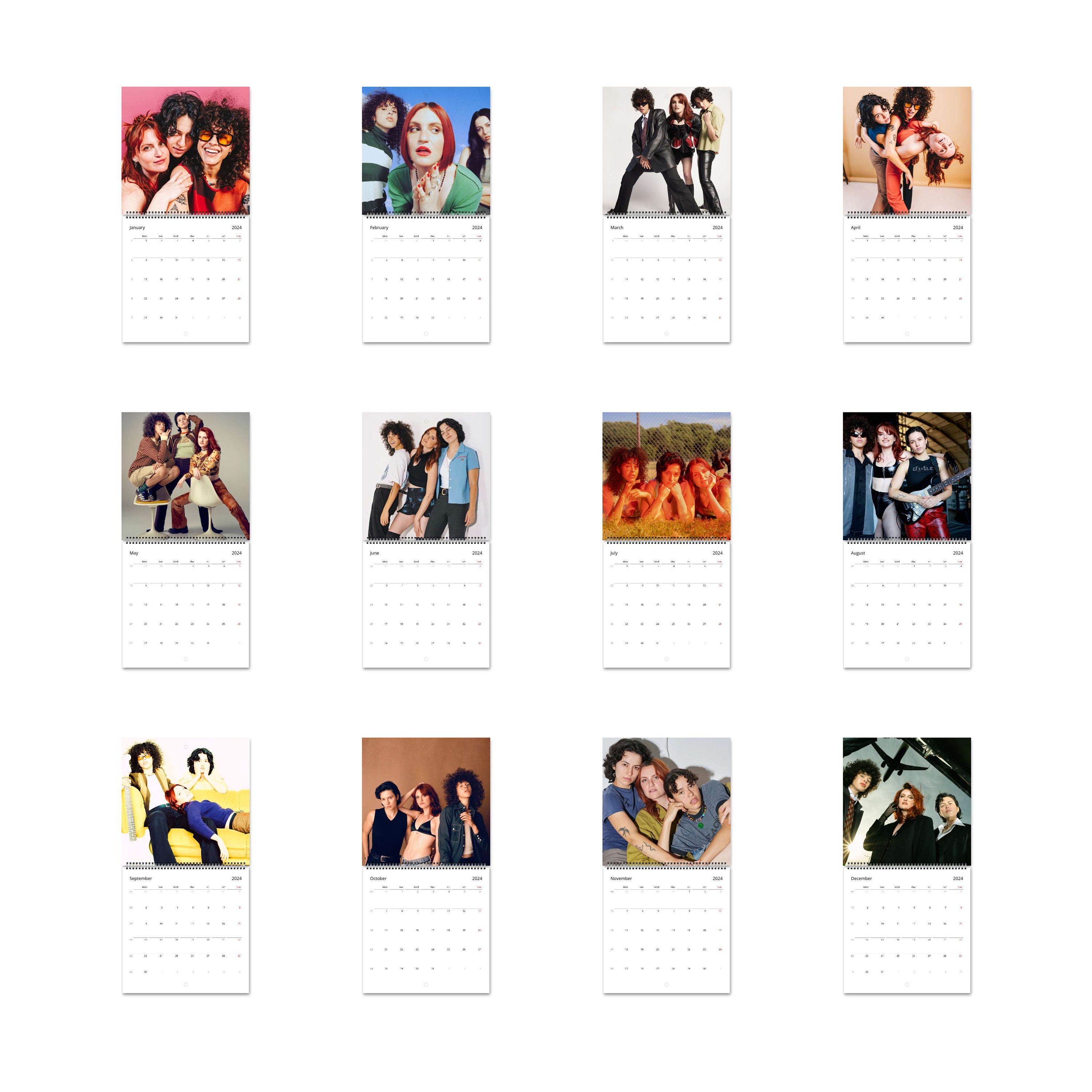 MUNA Calendar Vol.1 2024 Calendar, Wall Calendar 2024, Planner 2024