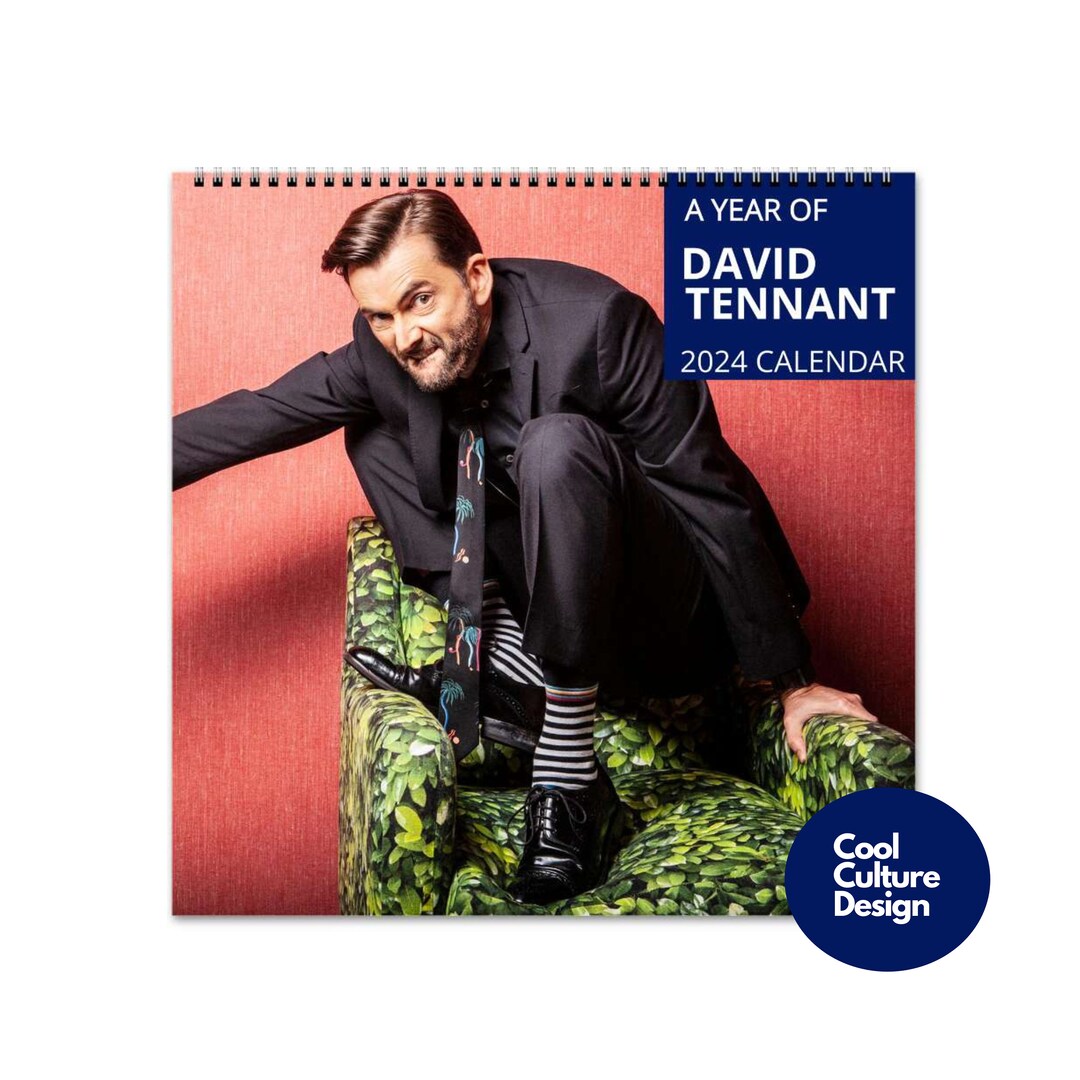 David Tennant Calendar Vol.1 2024 Calendar, Wall Calendar 2024, Planner