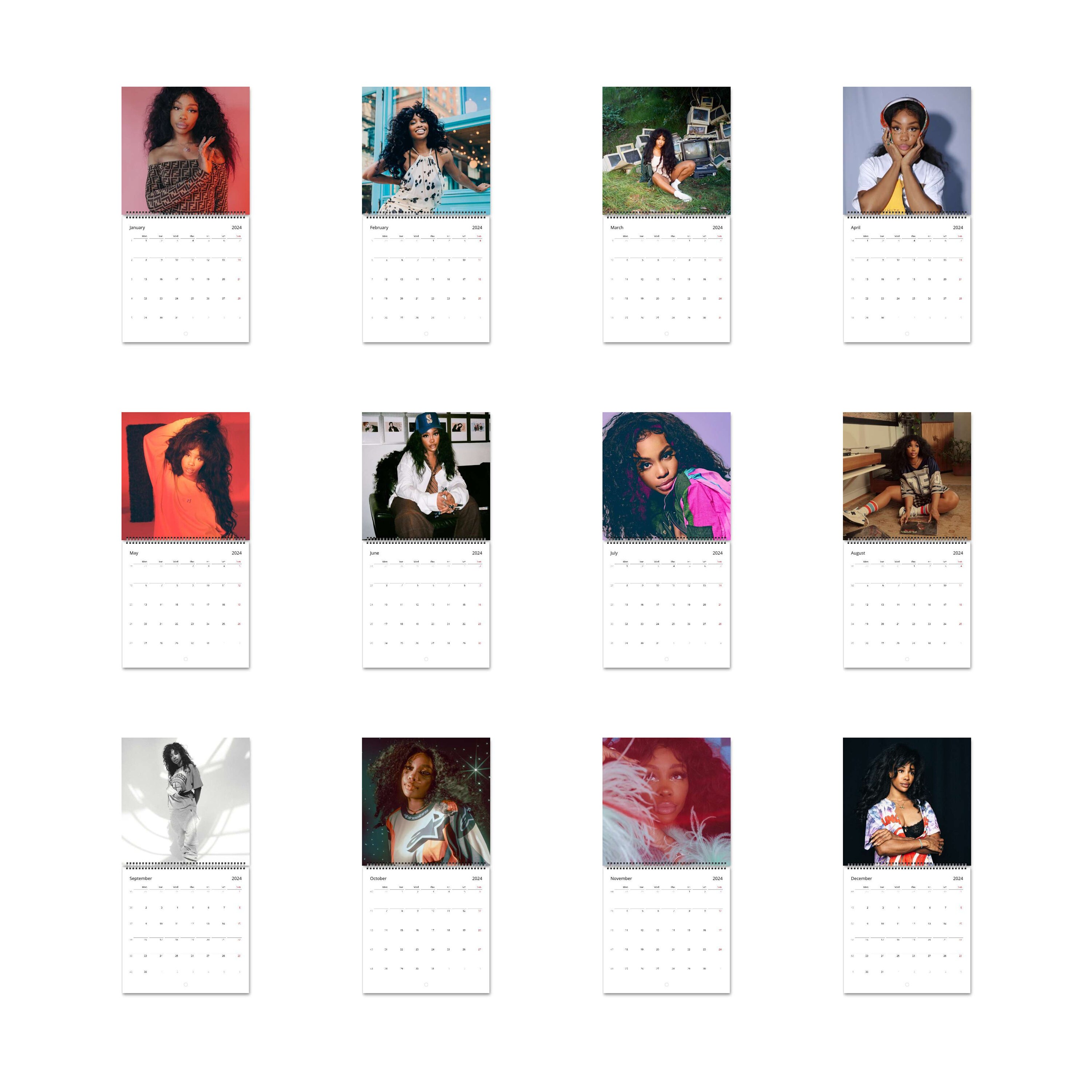SZA Calendar 2024 Calendar, Wall Calendar 2024, Planner 2024 sold by