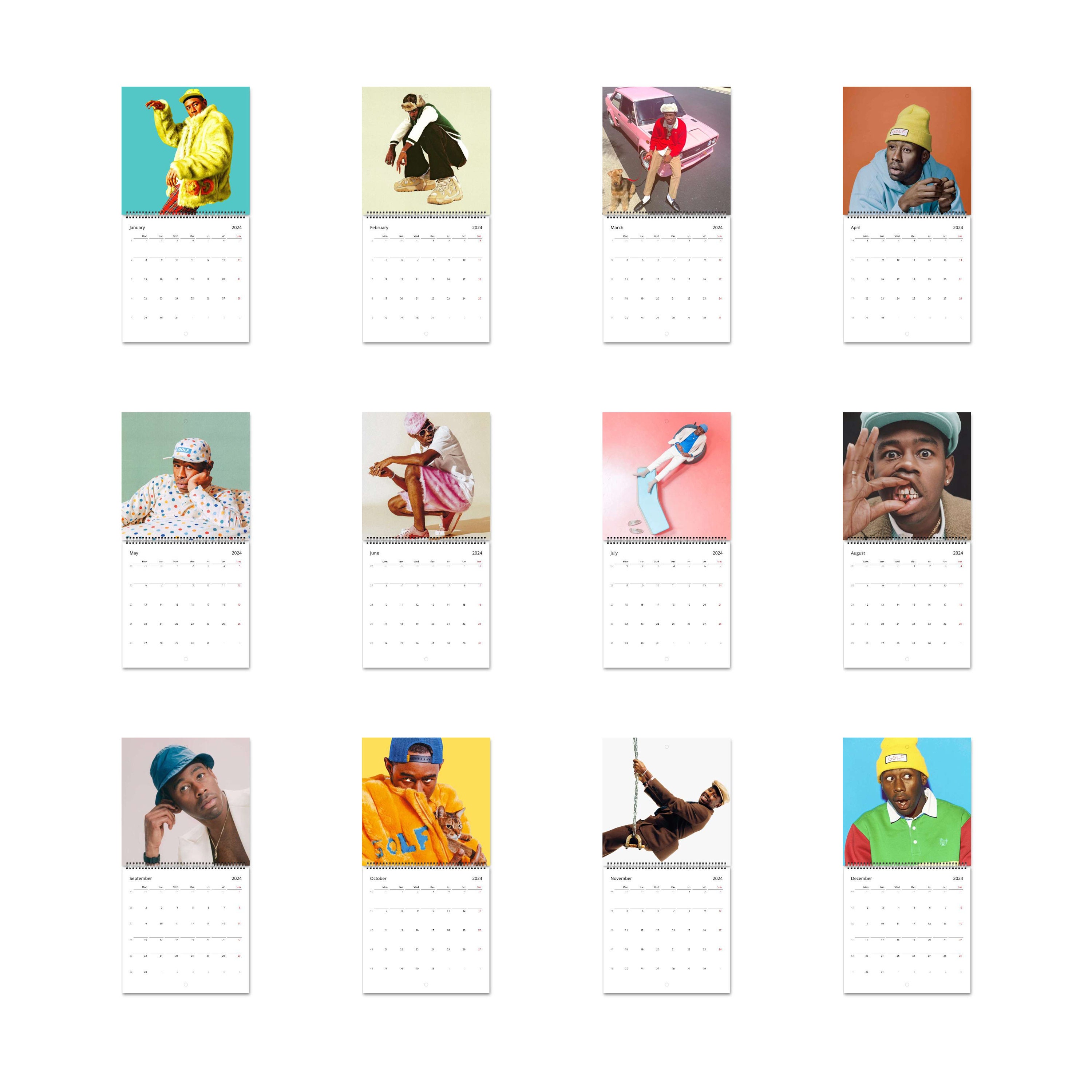 Tyler the Creator Calendar Vol.1 - 2024 Calendar, Wall Calendar 2024, Planner 2024 sold by Gary Brown | SKU 97630764 | 25% OFF Printerval Tyler the Creator Calendar Vol.1 - 2024 Calendar, Wall Calendar 2024, Planner 2024 sold by Gary Brown | SKU 97630764 | 25% OFF Printerval