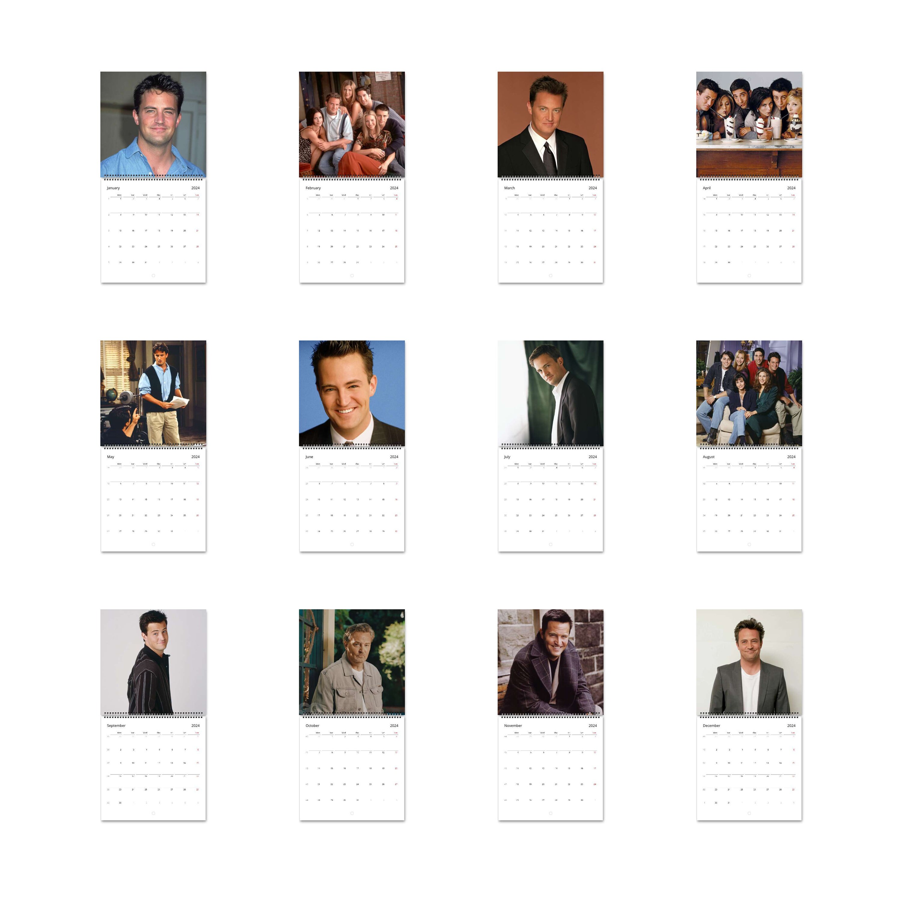 Matthew Perry Calendar 2024 Calendar, Wall Calendar 2024, Planner