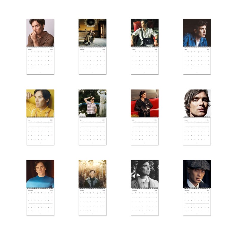 Cillian Murphy Calendar Vol.1 2024 Calendar Wall Calendar Etsy Canada