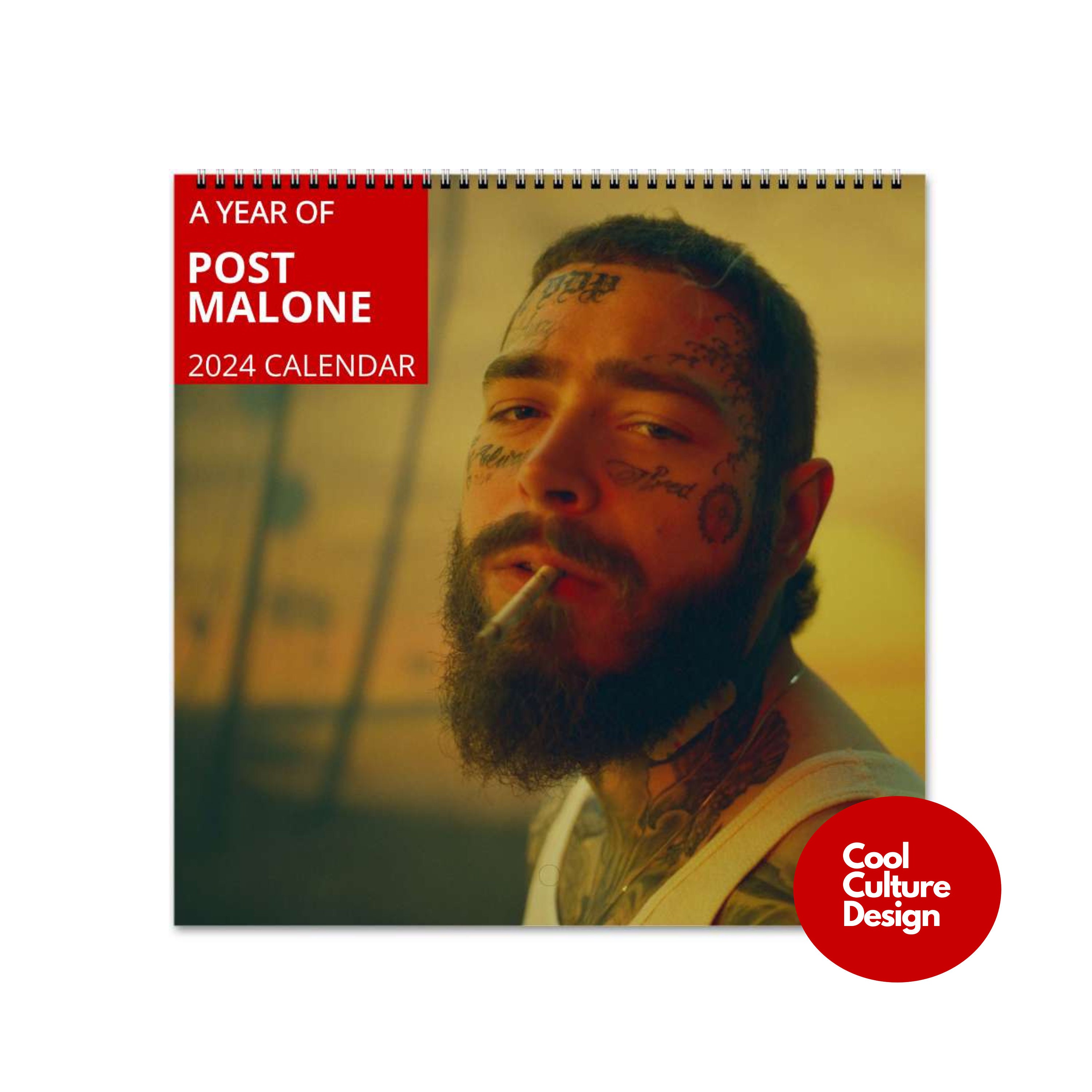 Post Malone Calendar Vol.1 2025 Calendar, Wall Calendar 2025, Planner