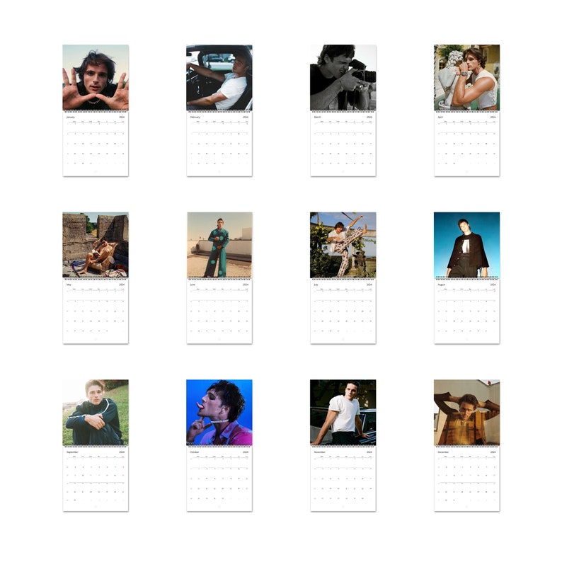 Jacob Elordi Vol.1 2024 Calendar Wall Calendar 2024 Etsy