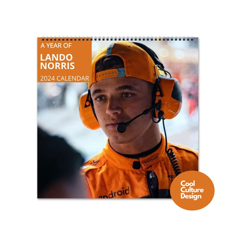 Lando Norris Calendar Vol.1 2024 Calendar Wall Calendar Etsy UK