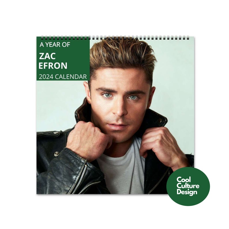 Zac Efron Calendar Vol.1 2024 Calendar Wall Calendar 2024 Etsy