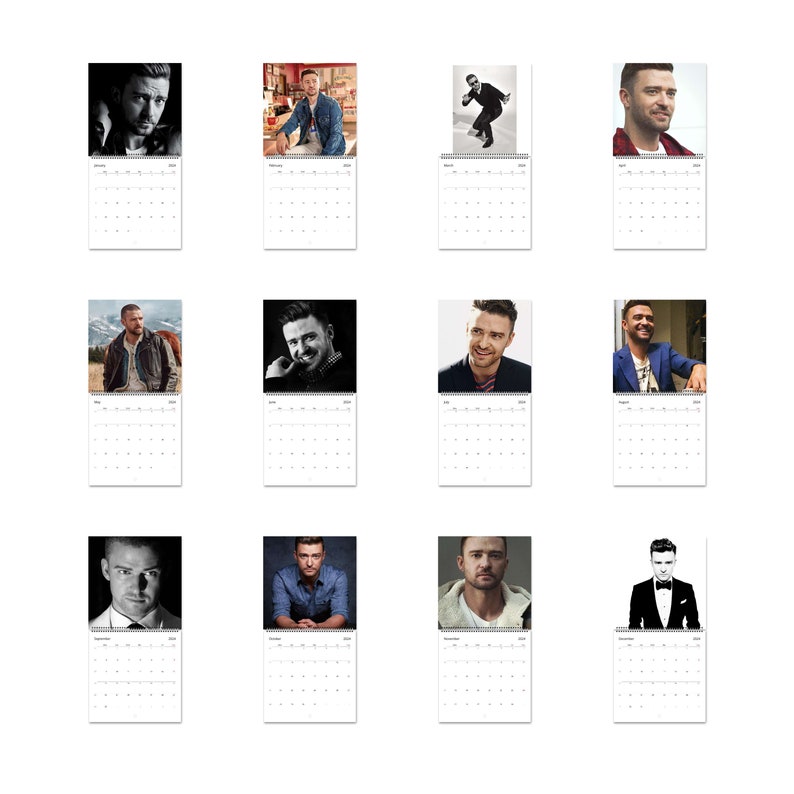 Justin Timberlake Calendar Vol.1 2024 Calendar, Wall Calendar 2024