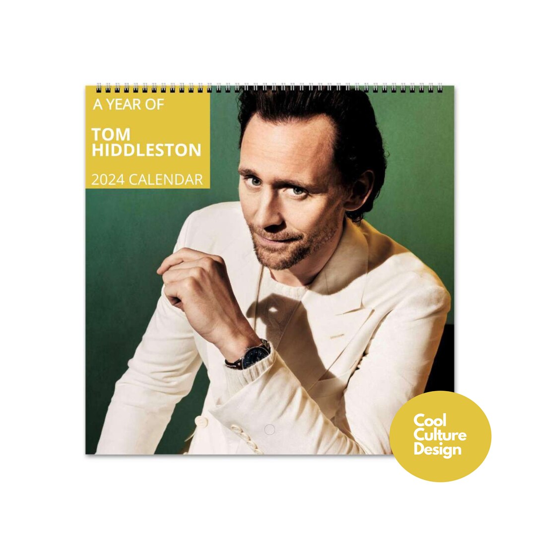 Tom Hiddleston Calendar Vol.1 2024 Calendar Wall Calendar Etsy