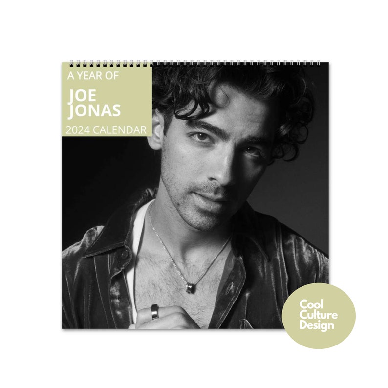 Joe Jonas Calendar Vol.1 2024 Calendar, Wall Calendar 2024, Joe Jonas