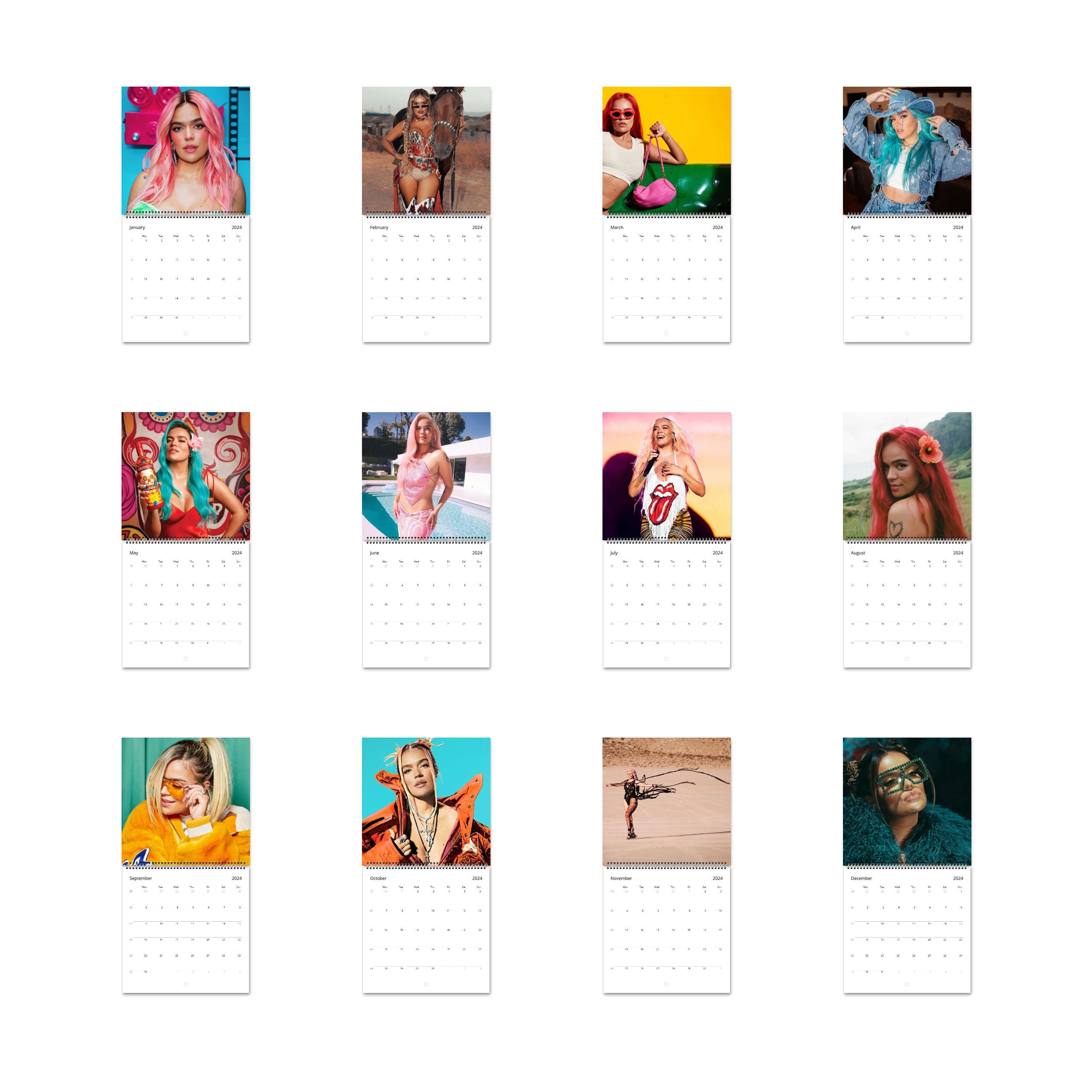 Karol G Calendar Vol.1 2024 Calendar, Wall Calendar 2024 sold by