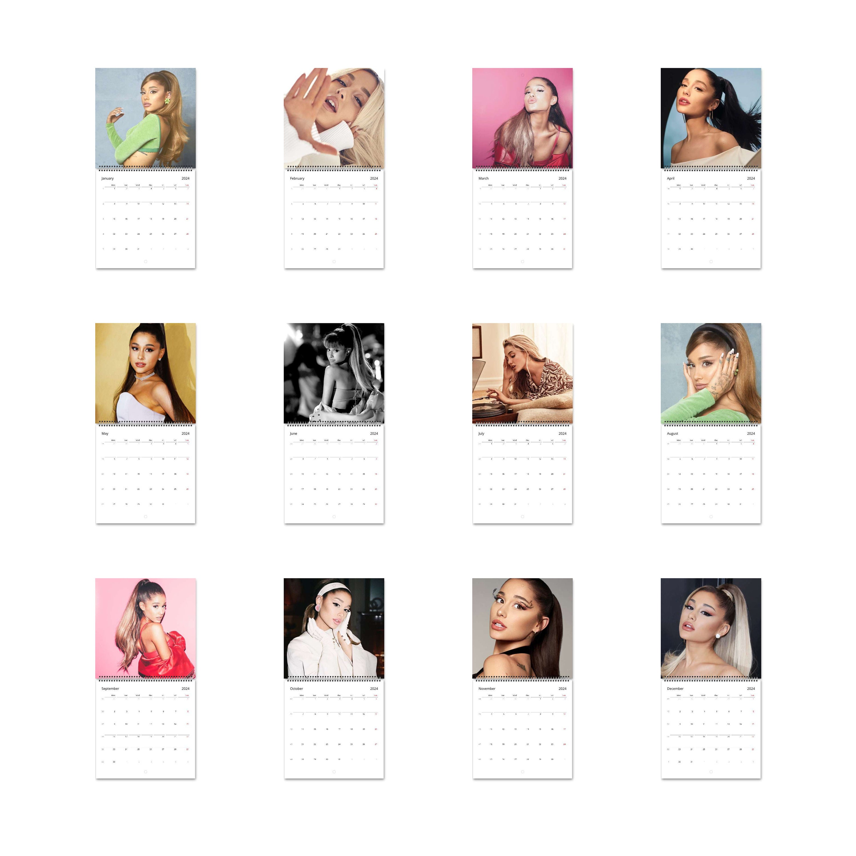 Ariana Calendar Vol.1 2024 Calendar, Wall Calendar 2024, Planner 2024