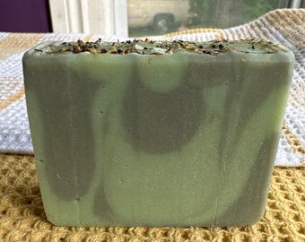 Green Tea & Cucumber - cold process soap - Artisan handmade soap bar - Vegan bar soap