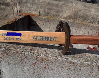 Custom  Ulfberht Wood sword Award