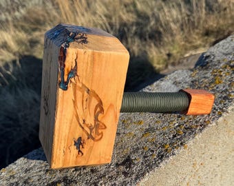 Eagles Thor Hammer-green Fractal Burn Thors hammer-Gift