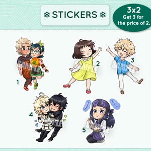 Assorted stickers