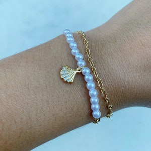 Pearl and Shell Bracelet