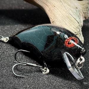 TreysArt Burnt Cedar Wood Crankbait