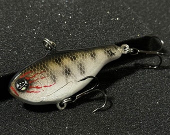 TreysArt Handmade 2.5 inch “Bleeder” Lipless Crankbait Fishing Lure