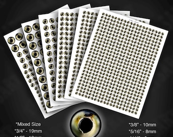 Printable Fishing Lure Eyes – Shad Baitfish Eyes, DIY Lure Making Supplies, Realistic Fish Eyes, (Digital Download)