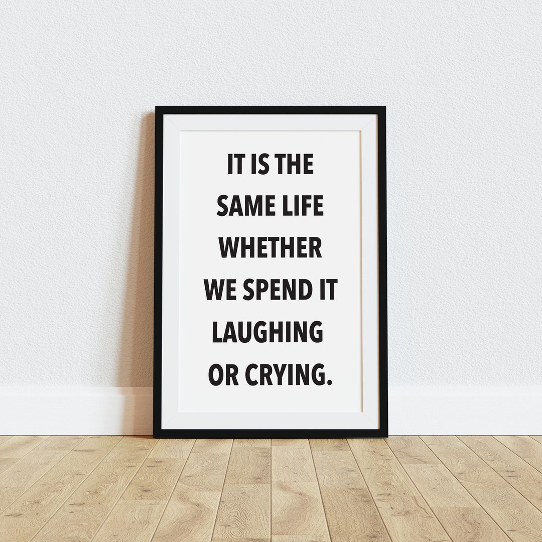 Motivational Digital Print Black and White Inspirational Quote Poster ...