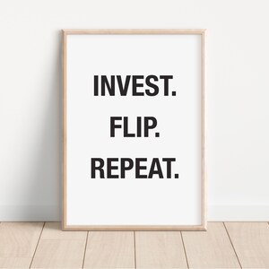 Inspirational Quote Poster, Business Quotes, Digital Print, Wall Art, Gift for Her, Home Decor, Gift for him, motivational print