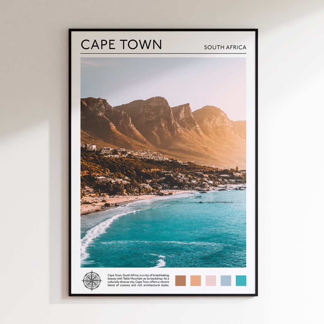 Cape Town Print Cape Town Wall Art Cape Town Poster Cape Etsy