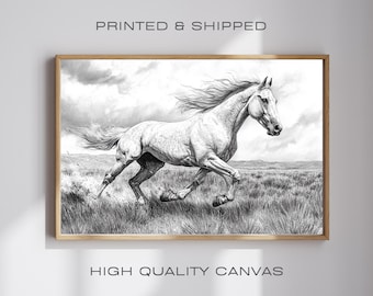 Wild West Horse Print: Rustic Cowboy Wall Art