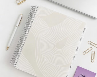 Horizontal Focus Planner – 7"x9" Handcrafted Planner with Weekly Layout, Habit & Budget Pages