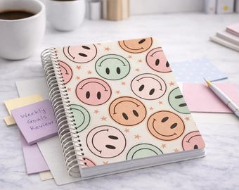 Lined Notebook – 7" x 9" Spiral Journal | Interchangeable Cover | By When? Planner Co.