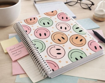 Horizontal Focus Planner – 7"x9" Handcrafted Planner with Weekly Layout, Habit & Budget Pages