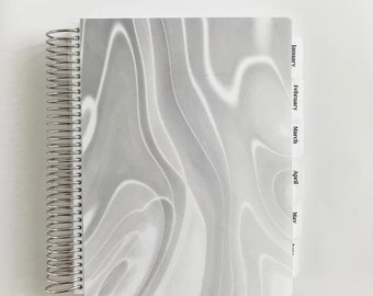 The Daily Focus Planner, 7&quot; x 9&quot; planner, spiral planner, Handcrafted planner, By When? Planner Co.