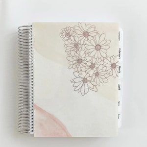 The Daily Focus Planner, 7&quot; x 9&quot; planner, spiral planner, Handcrafted planner, By When? Planner Co.
