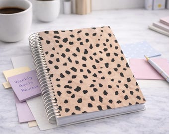 Lined Notebook – 7" x 9" Spiral Journal | Interchangeable Cover | By When? Planner Co.